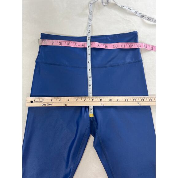Zyia Active High Waisted Leggings Athletic Yoga Blue Womens 6-8 Medium Travel - Picture 5 of 6